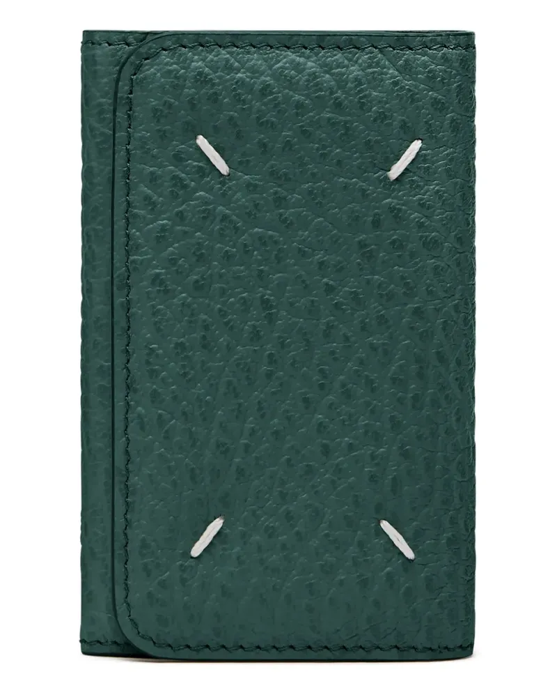 Maison Margiela Schlüsseletui mit Ziernähten - Grün Grün