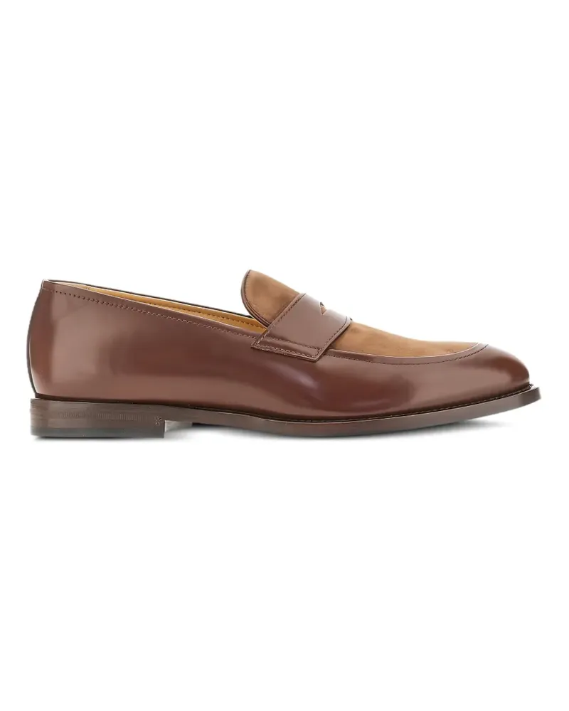 Brunello Cucinelli Penny-Loafer mit Einsätzen - Braun Braun
