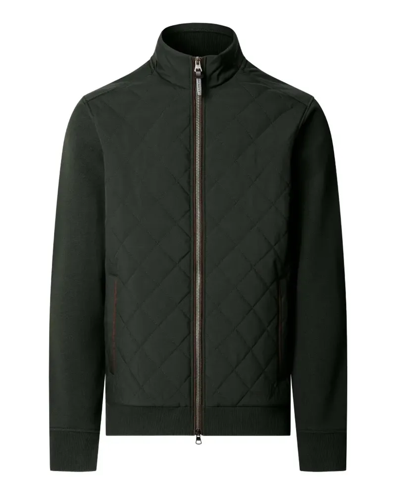 Hackett Gesteppte Sweatshirtjacke - Grün Grün