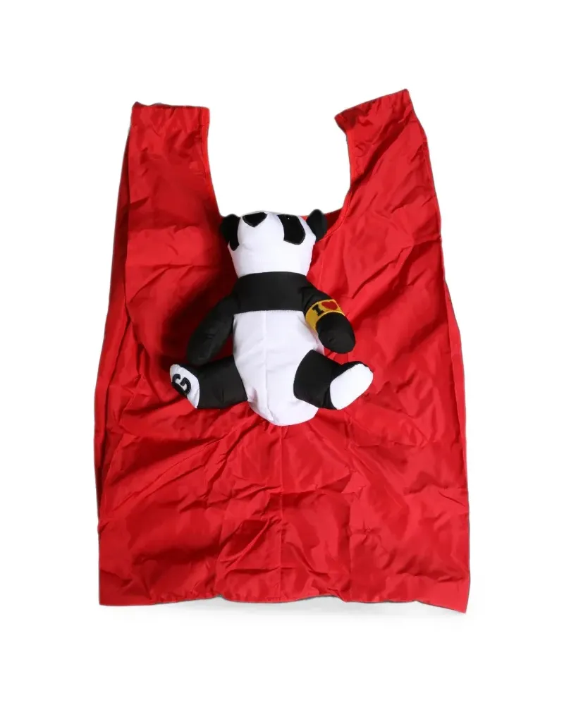 Dolce & Gabbana panda-appliqué tote bag - Rot Rot