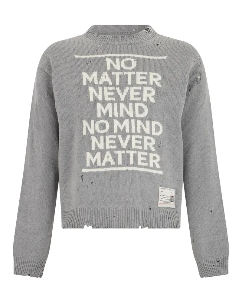 MIHARAYASUHIRO Pullover mit Jacquardmuster - Grau Grau