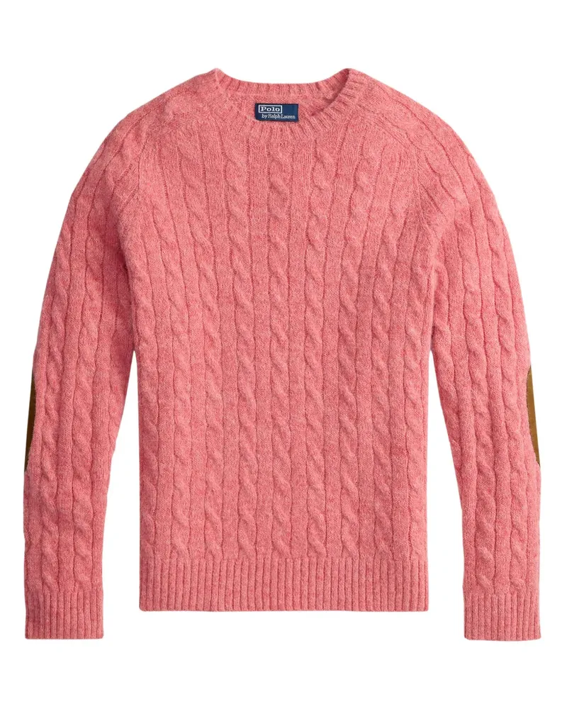 Ralph Lauren Pullover mit Zopfmuster-Patch - Rosa Rosa