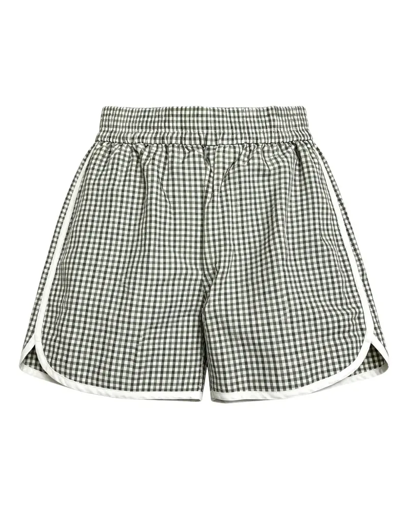Brunello Cucinelli check-pattern shorts - Grün Grün