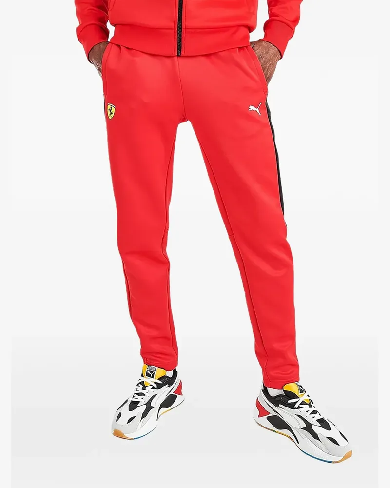 Puma x Ferrari Sporthose mit Logo-Print - Rot Rot