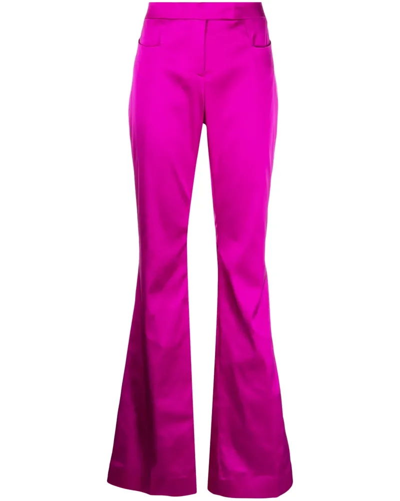 Tom Ford Ausgestellte Satinhose - Violett Violett