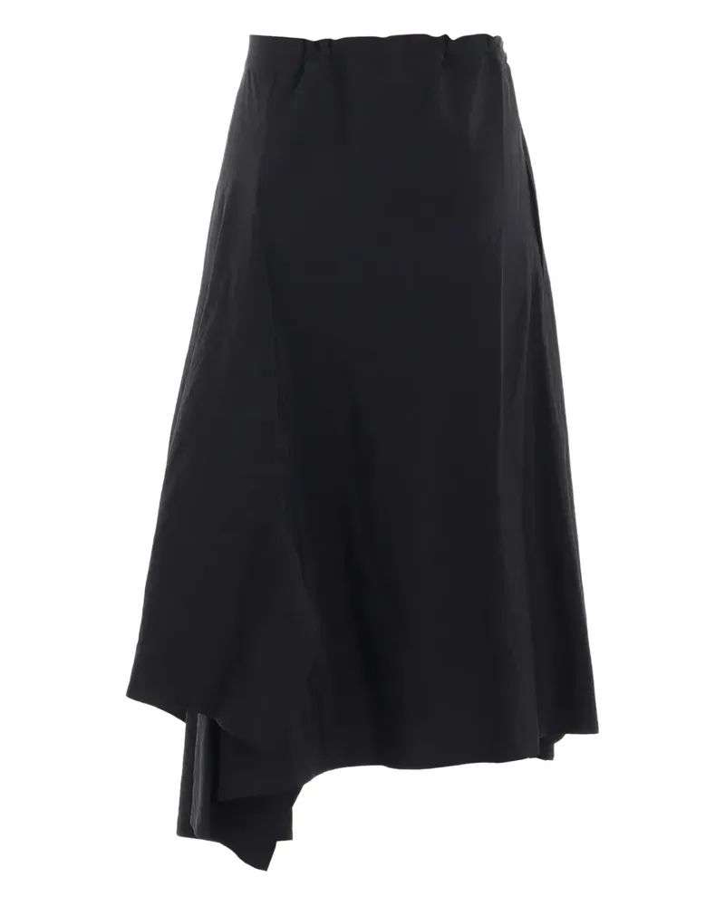 Yohji Yamamoto gathered skirt - Schwarz Schwarz