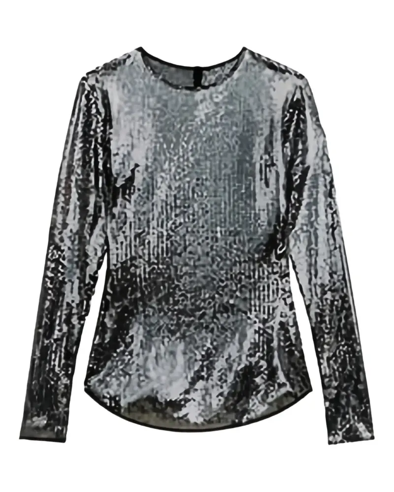 Isabel Marant Hilda sequin long-sleeve top - Schwarz Schwarz