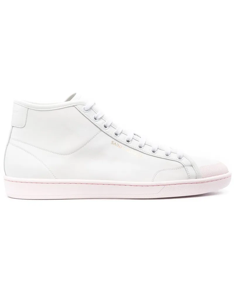 Saint Laurent High-Top-Sneakers mit Logo - Gelb Gelb