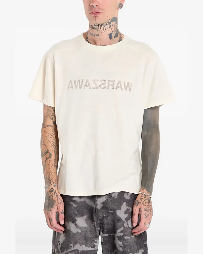 MISBHV Warszawa Cold Wave T-Shirt - Nude Nude