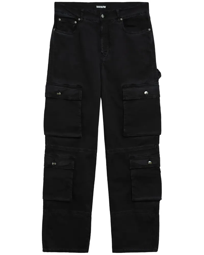 BARROW Cargohose mit geradem Bein - Schwarz Schwarz