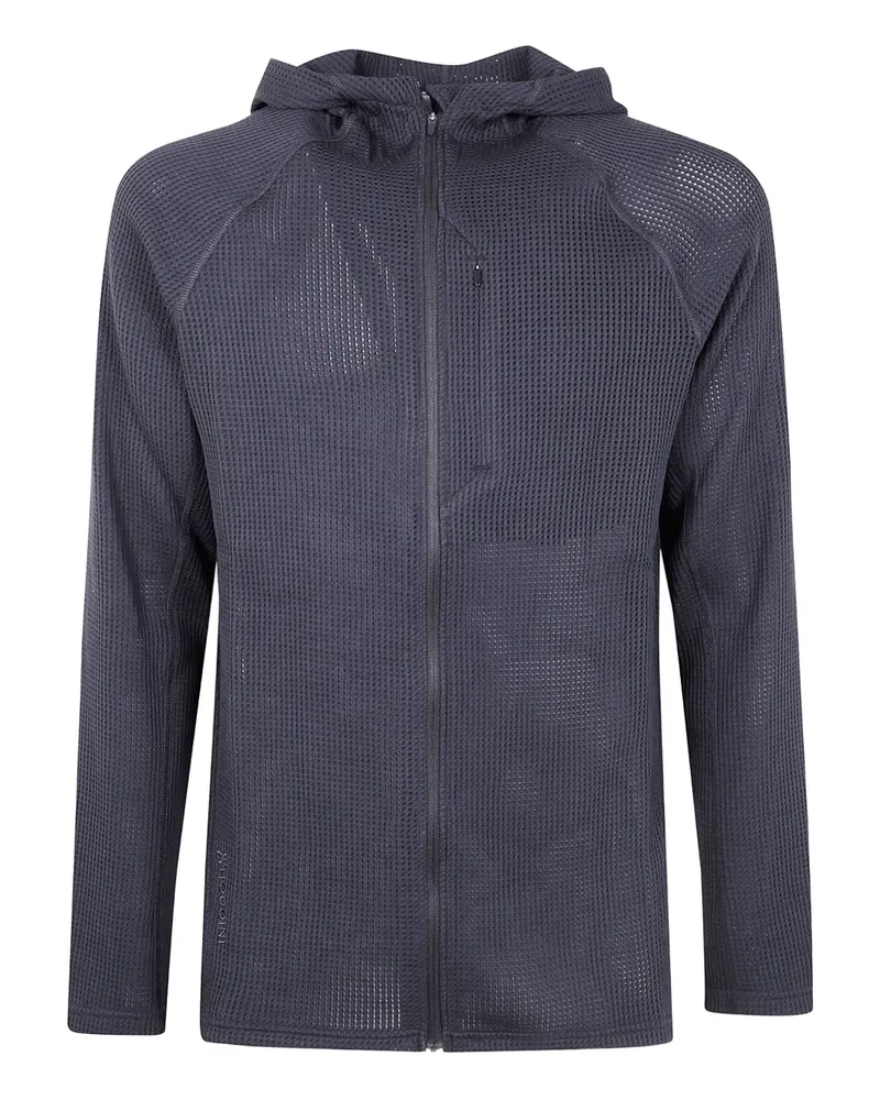 Houdini M Pace Flow waffle-hooded jacket - Schwarz Schwarz