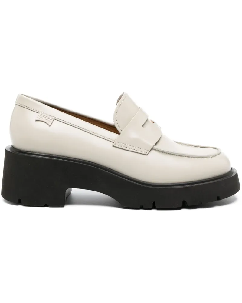 Camper Milah Loafer mit Blockabsatz 60mm - Nude Nude