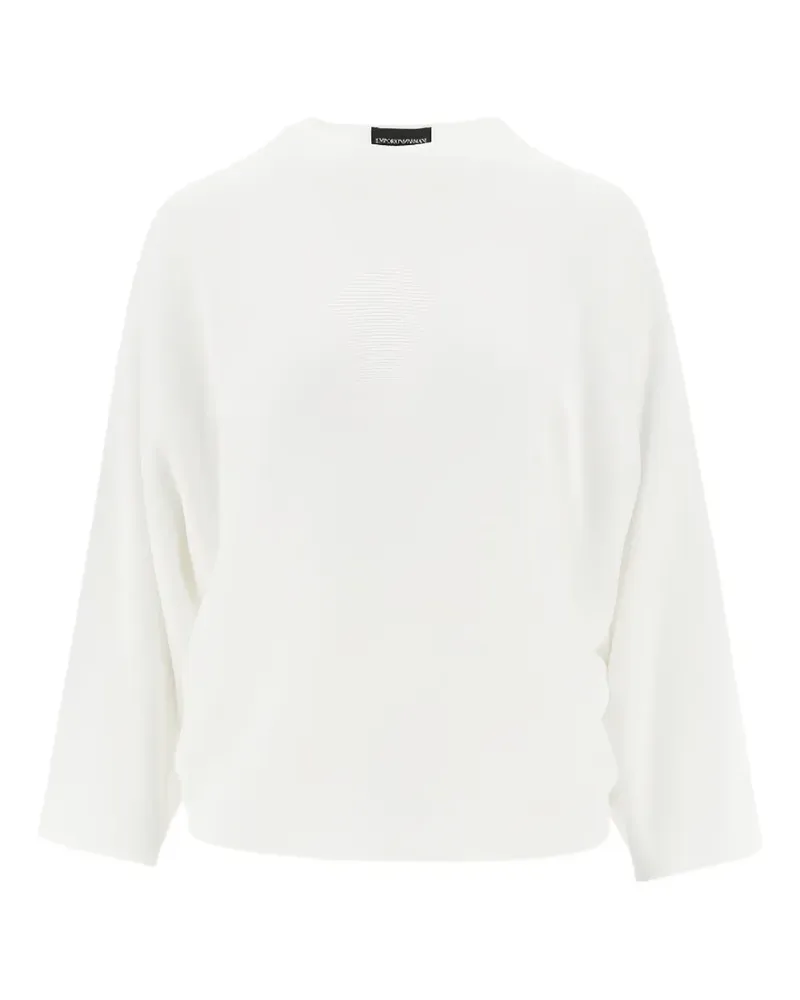 Emporio Armani Maglia ribbed knit sweater - Weiß Weiß