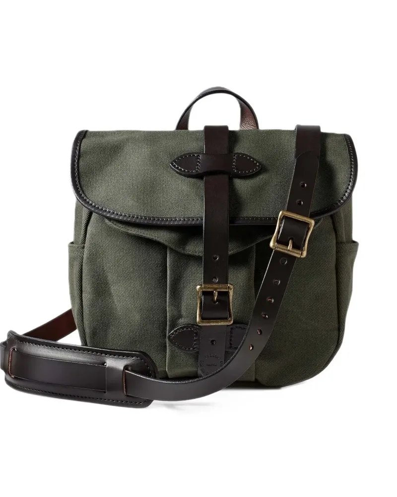 Filson small Field canvas messenger bag - Grün Grün