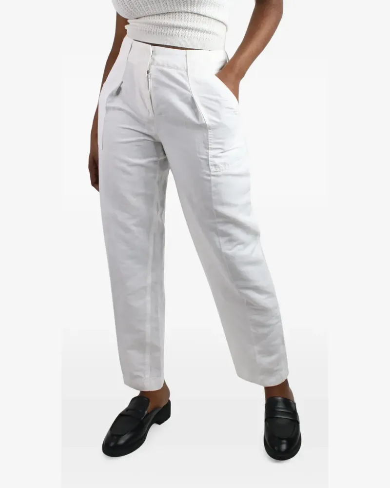 Luisa Cerano loose-fit pleated trousers - Weiß Weiß