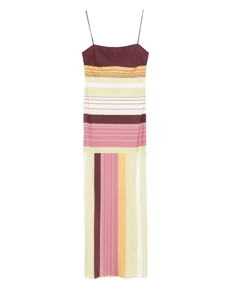 SIR Gestreiftes Maxikleid - Grün Grün
