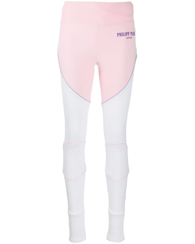 Philipp Plein Leggings mit geometrischen Einsätzen - Rosa Rosa