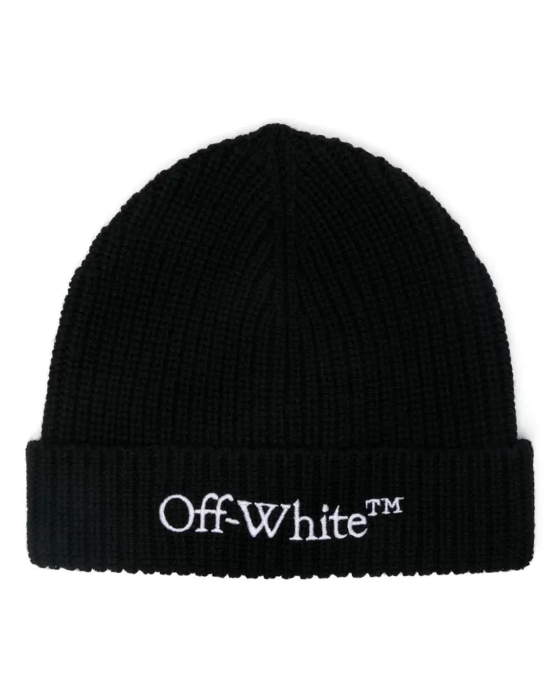 OFF-WHITE Bookish Beanie - Schwarz Schwarz
