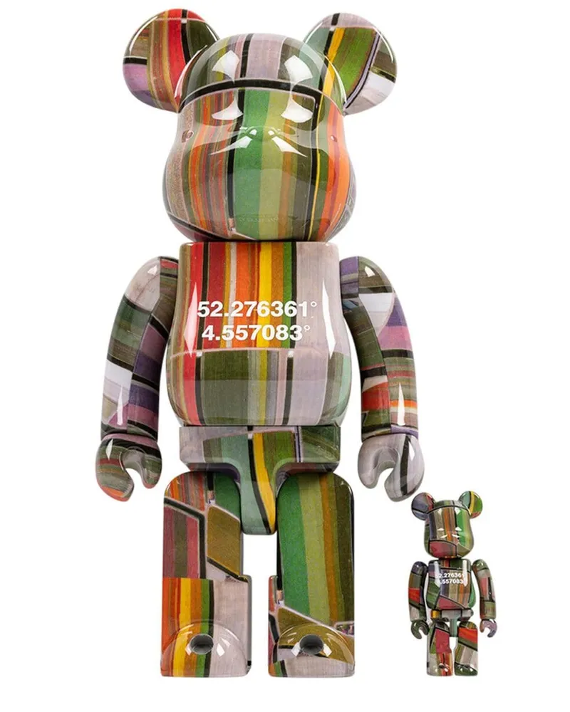 Medicom Toy x Benjamin Grant Overview Lisse BE@RBRICK 100% und 400% Figuren-Set Grün