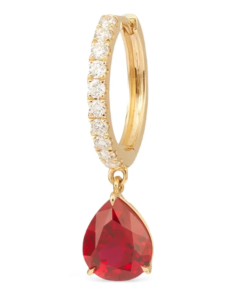 PERSEE 18kt Gelbgoldohrring mit Diamanten Gold