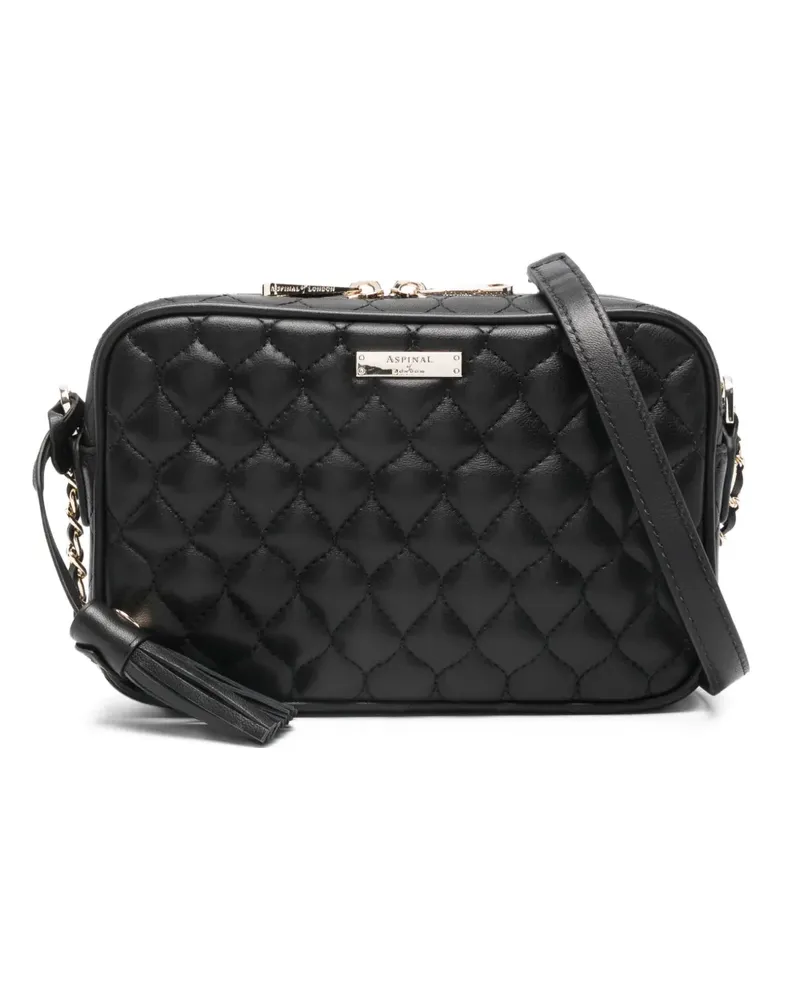 Aspinal of London Gesteppte Alice Umhängetasche - Schwarz Schwarz