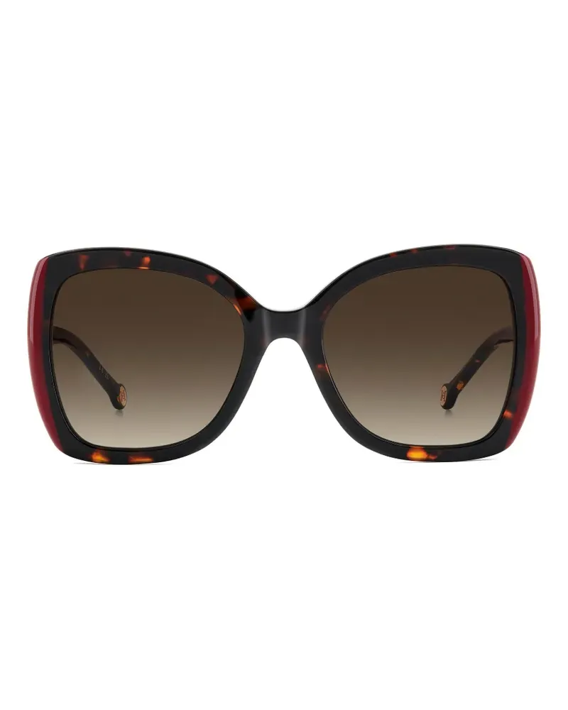 Carolina Herrera New York Oversized-Sonnenbrille in Schildpattoptik - Braun Braun