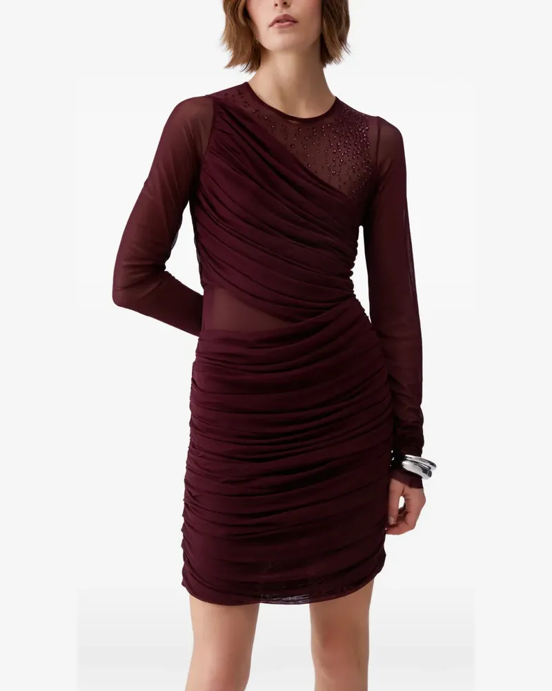 Liu Jo jewel-embroidered tulle dress - Rot Rot