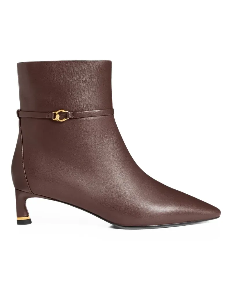 Coccinelle C-Lock logo-plaque pointed-toe ankle boots - Rot Rot