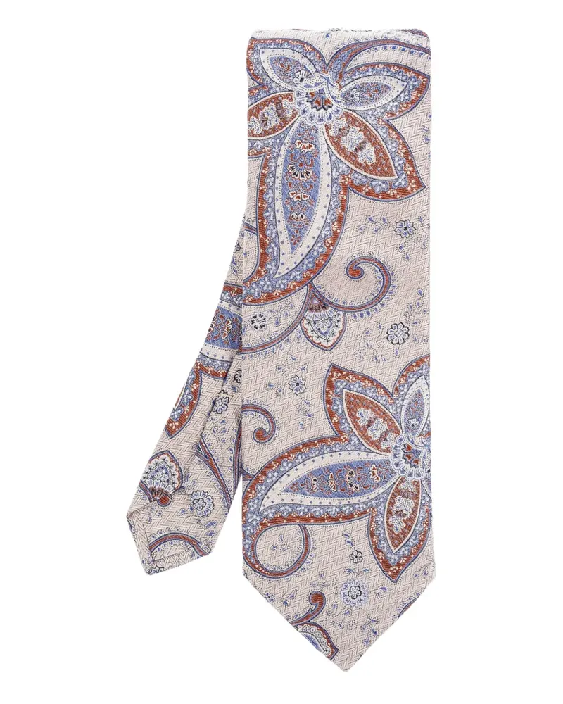 Etro Krawatte mit Paisleymuster - Nude Nude