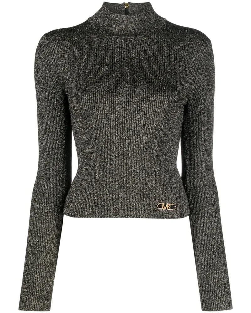 Michael Kors Pullover mit Logo-Schild - Schwarz Schwarz