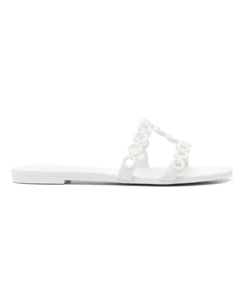 Aquazzura Infinity Sandalen mit Kette - Weiß Weiß