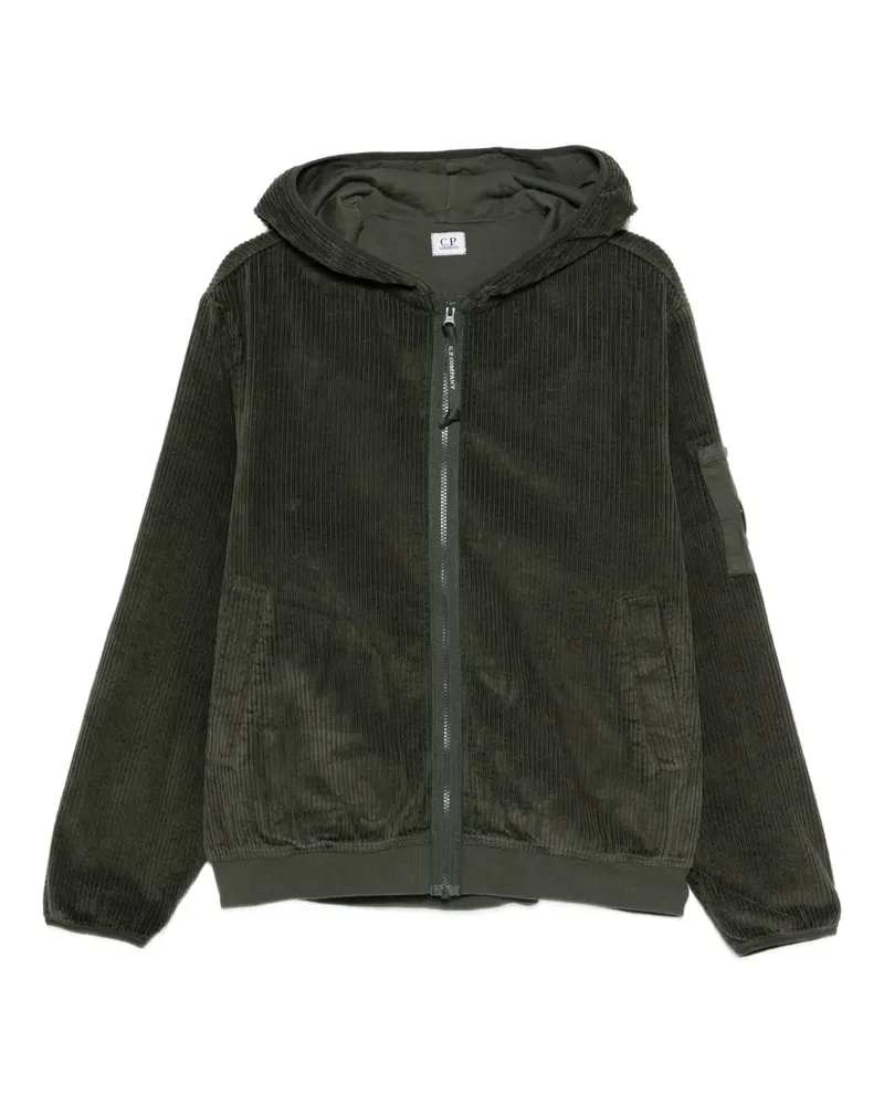 C.P. Company Kapuzenjacke aus Cord - Grün Grün