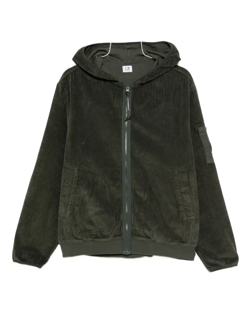 C.P. Company corduroy zip-up hoodie - Grün Grün