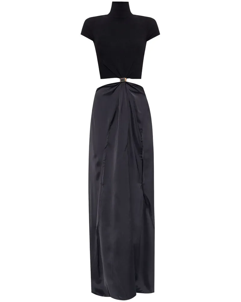SPORTMAX Maxikleid mit Cut-Out - Schwarz Schwarz