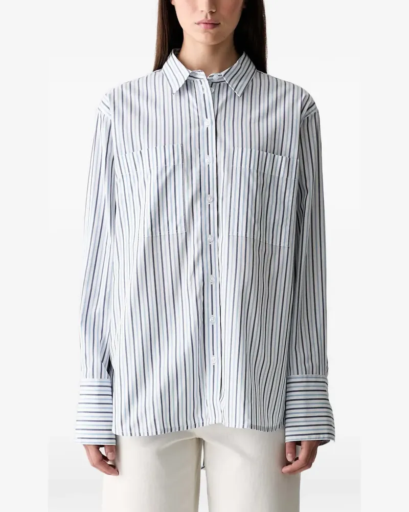 Barbour Fawley striped relaxed long-sleeved shirt - Weiß Weiß