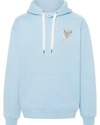 Casablanca Paris Tennis Club Icon Hoodie Blau