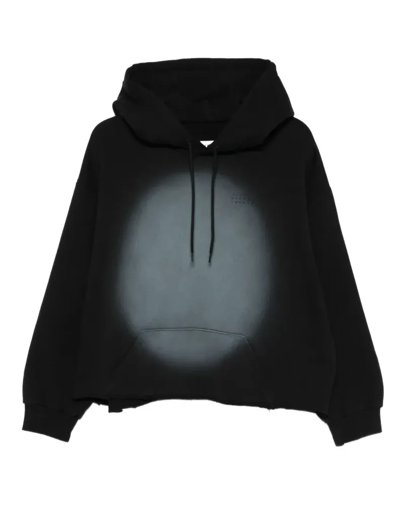Maison Margiela logo-detail hoodie - Schwarz Schwarz