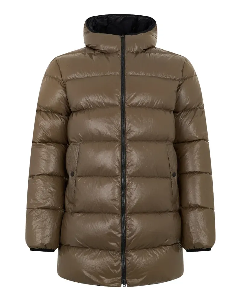 Herno Gefütterte Kapuzenjacke - Braun Braun