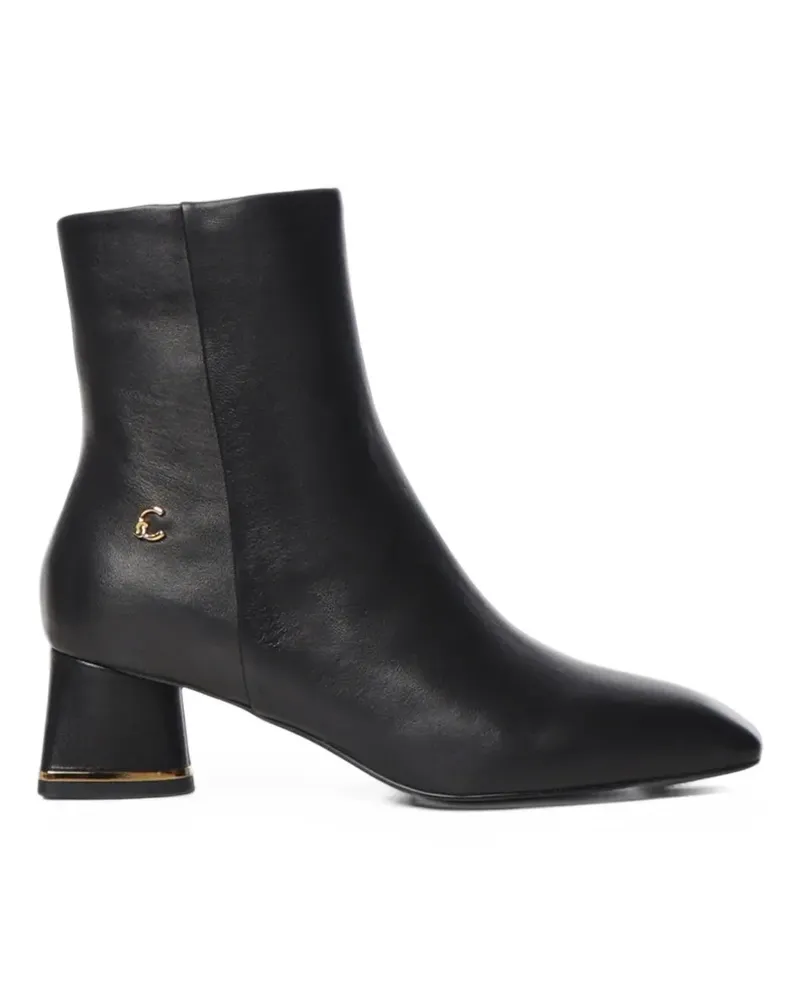 Coccinelle C-Everyday Stiefel mit Logo-Schild - Schwarz Schwarz