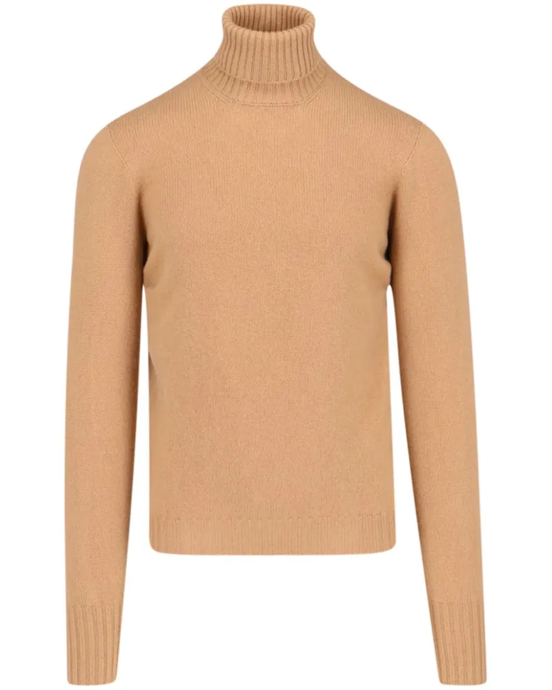 Drumohr  Rollkragenpullover aus Kaschmir - Nude Nude