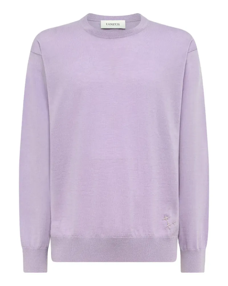 Laneus Sweatshirt mit Stickerei - Violett Violett