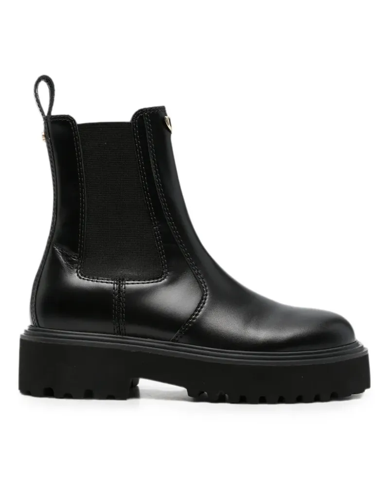Maje Stiefeletten mit Blockabsatz - Schwarz Schwarz