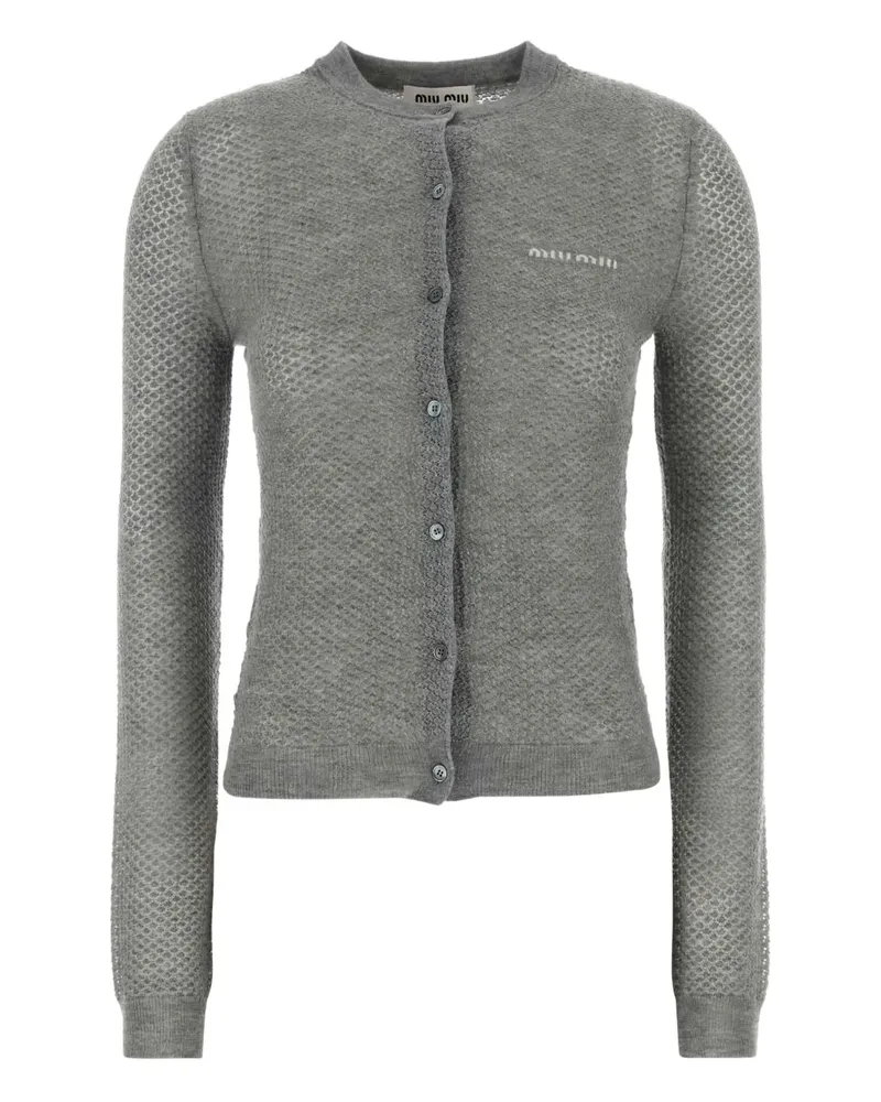 Miu Miu Cardigan aus Kaschmir - Grau Grau