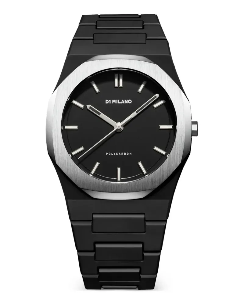 D1 Milano Polycarbon Armbanduhr 40,5mm - Schwarz Schwarz