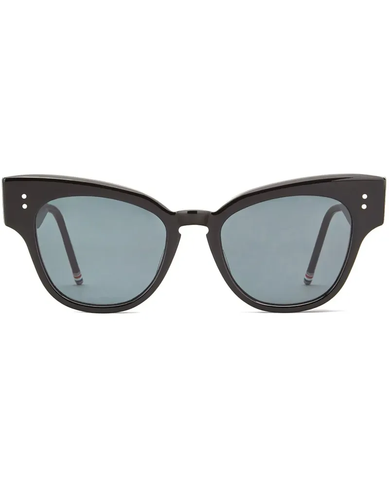 Thom Browne Sonnenbrille mit Cat-Eye-Gestell - Schwarz Schwarz