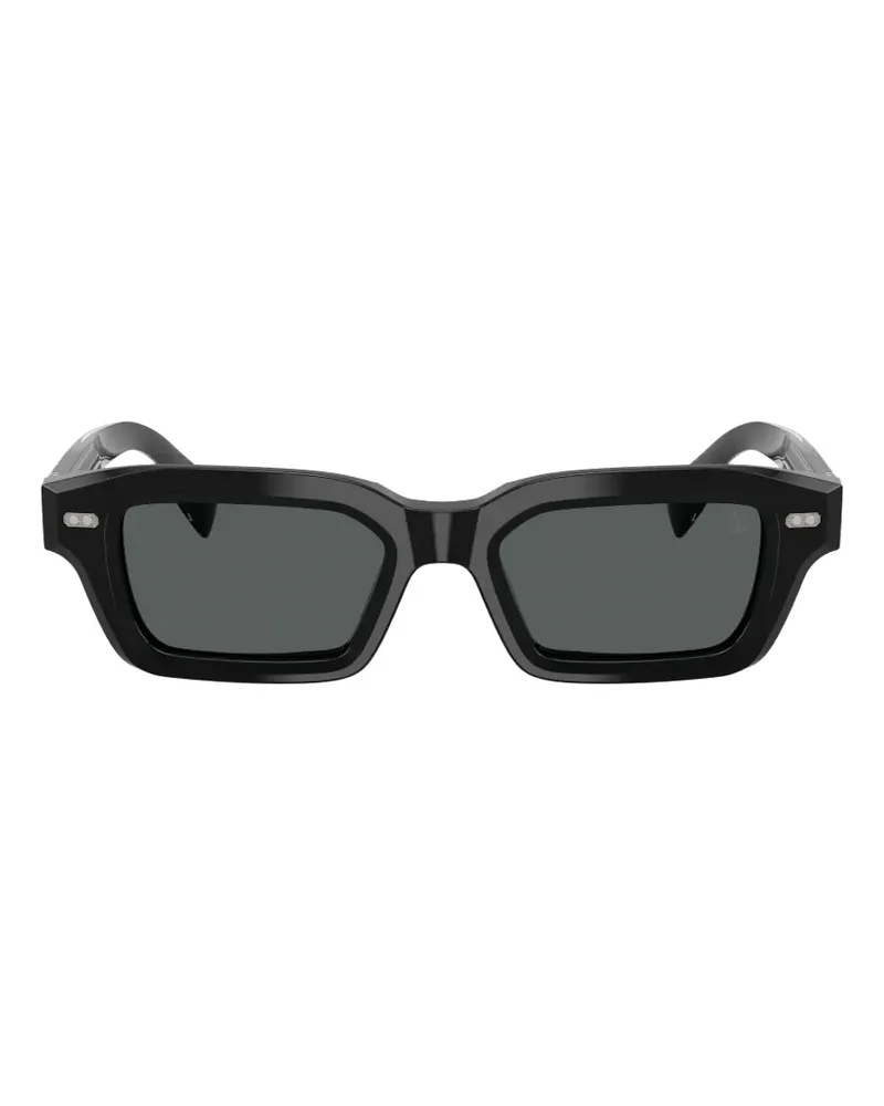 Brunello Cucinelli rectangle-frame sunglasses - Schwarz Schwarz