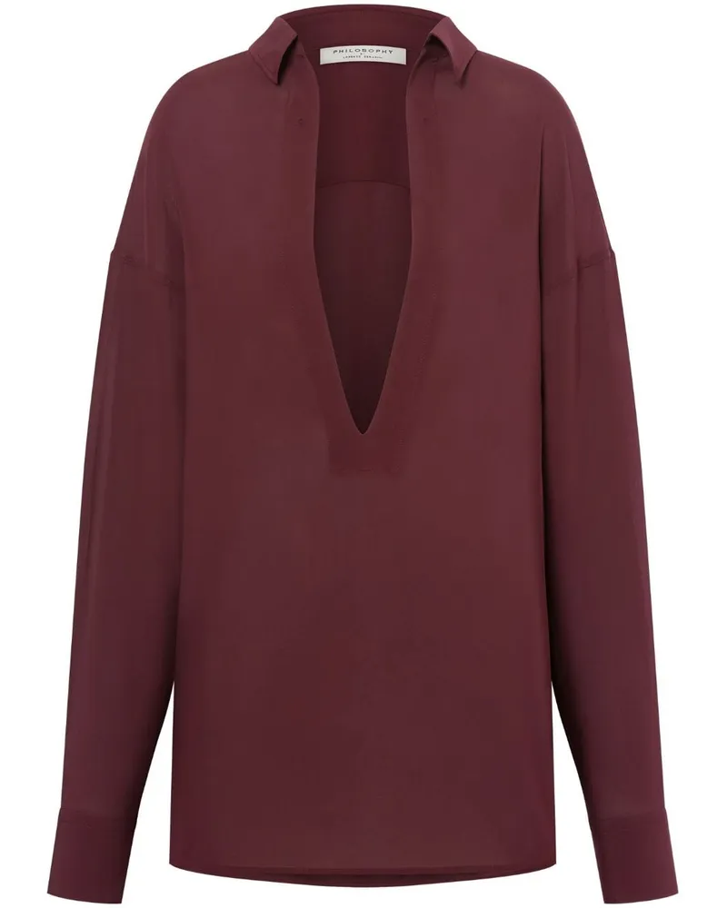 Philosophy Di Lorenzo Serafini Kleid mit Gürtel - Rot Rot