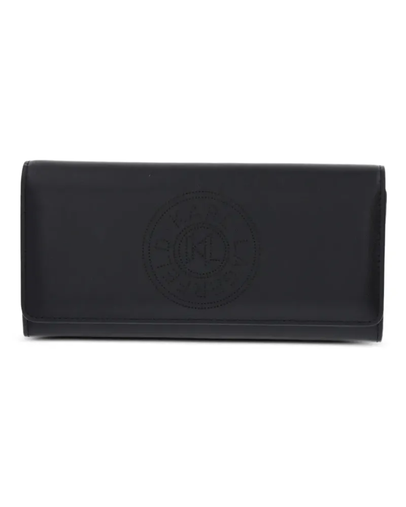 Karl Lagerfeld embossed-logo wallet - Schwarz Schwarz