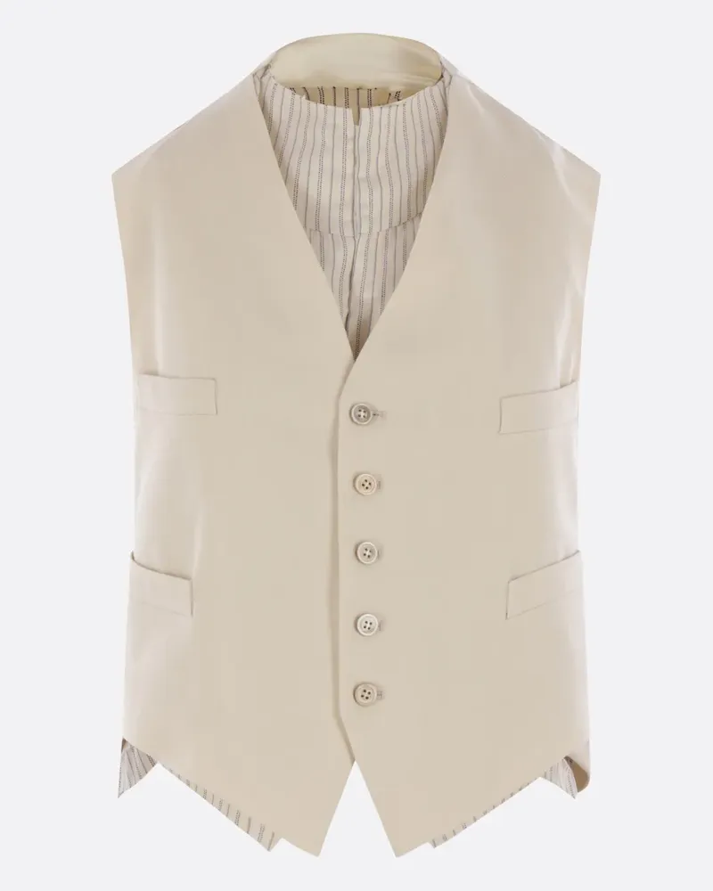 Maison Margiela Weste mit Einsätzen - Nude Nude