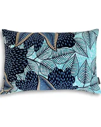 Mumutane Iki Kissen mit African Hemp-Print Blau